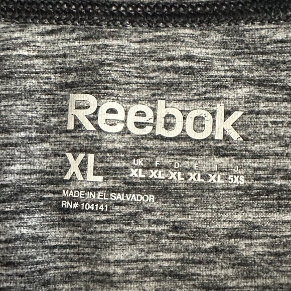 Reebok Womens Gray Heathered Long-Sleeve Cowl Neck Pullover Top XL - Picture 3 of 7